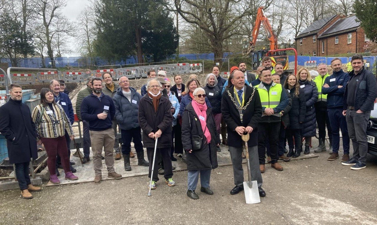 Dorchester homes project begins building